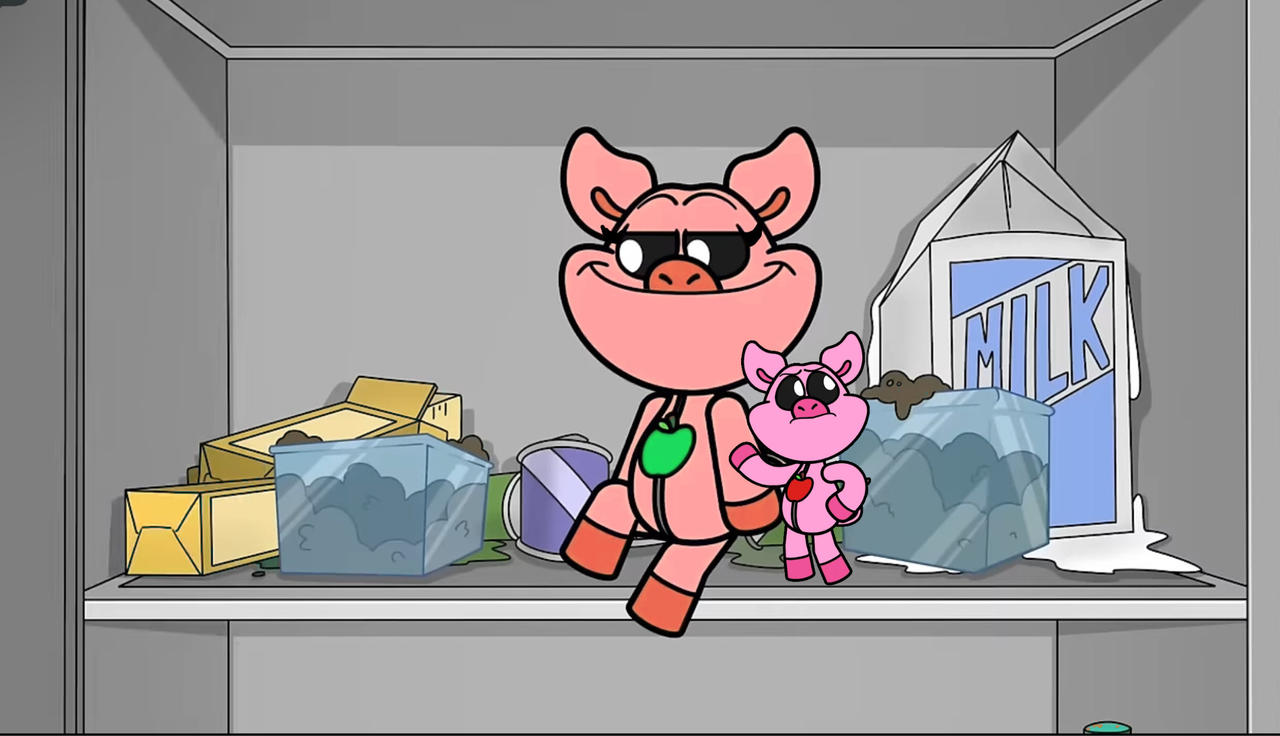 Picky piggy x her mom by Cultofthelamb on DeviantArt