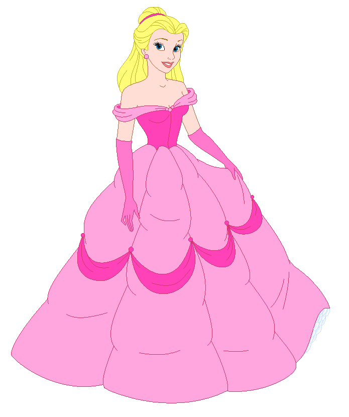 princess with pink dress and blonde hair Little Princess Pink Dress Long Blond Stock Vector (Royalty Free) 264745523