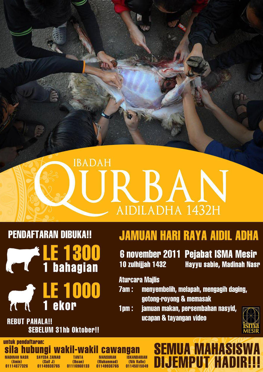 Poster Program Qurban 1432 by najidonline on DeviantArt