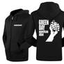 Green Day classical logo new jacket zip-up hoodie