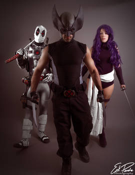 X-Force Cosplay (Wolverine, Deadpool, Psylocke)