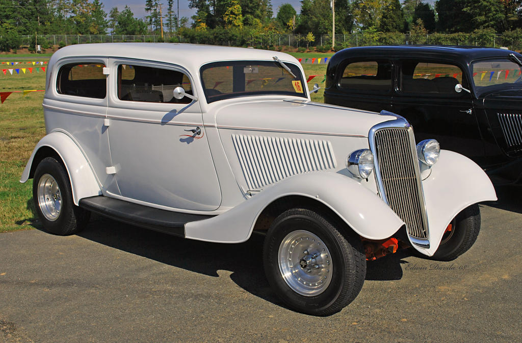 1934 White Ford Hot Rod