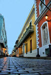 Calle Fortaleza at dusk by E-Davila-Photography