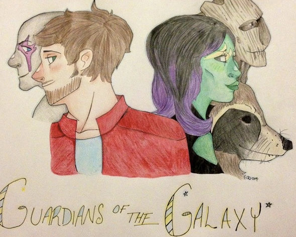 Gotg Drawing GOTG by Cepheidon on DeviantArt