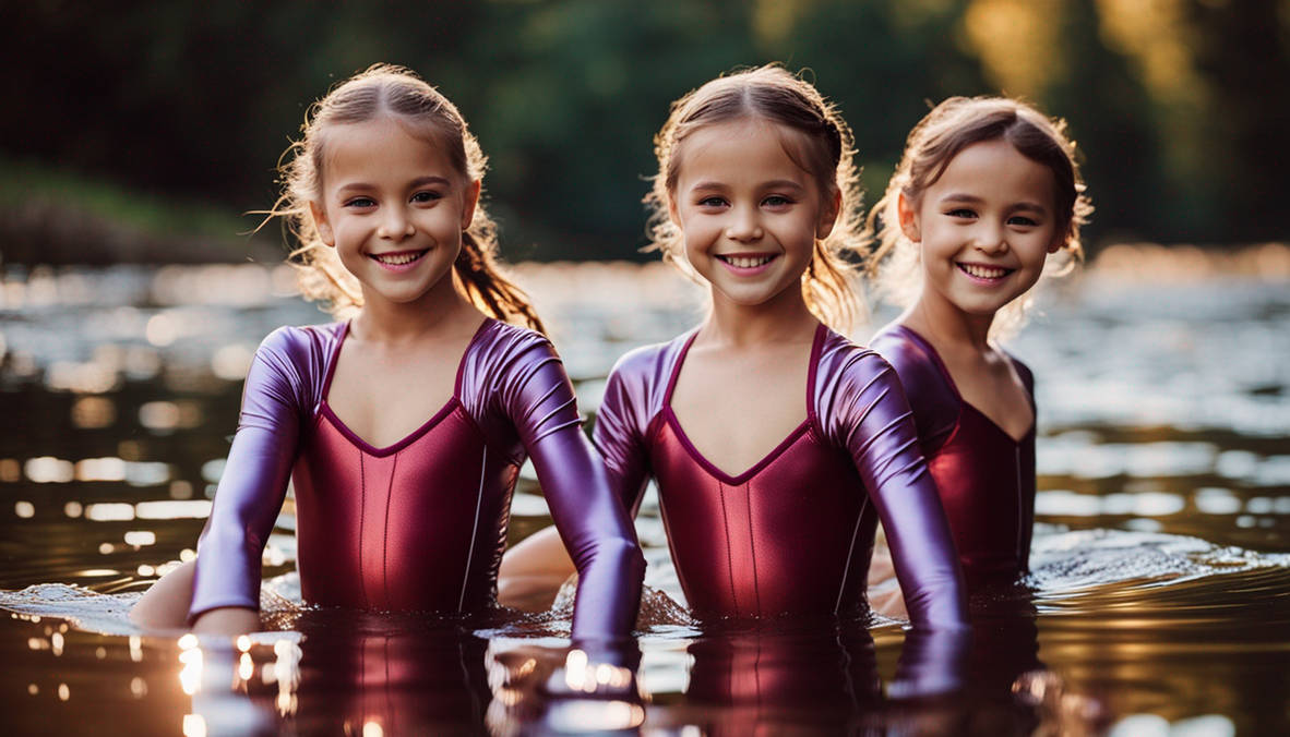 A Group Of Little Girls In Wet Long Sleeve Leotard By Cormac828 On a-group-of-little-girls-in-wet-long-sleeve-leotard-by-cormac828-on