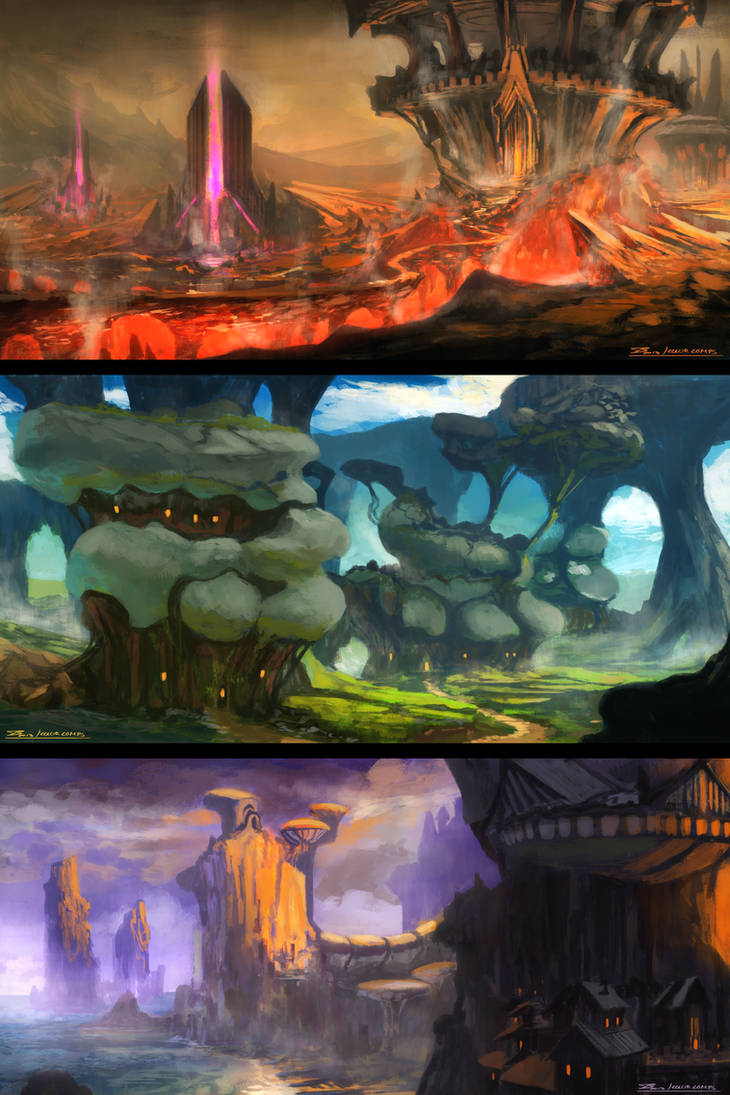 Quick Color Comps 02 by whatzitoya on DeviantArt