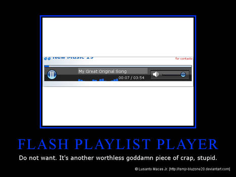 Flash Playlist Demotivational