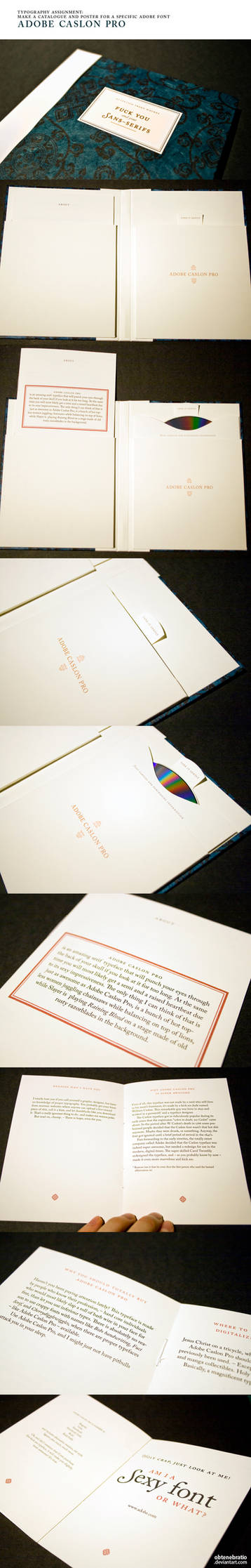 Adobe Caslon Pro brochure