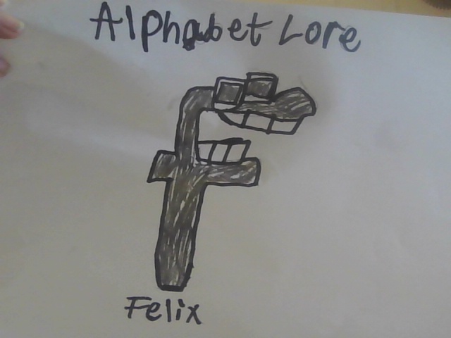Alphabet lore F but lowercase by vadimsafronov on DeviantArt