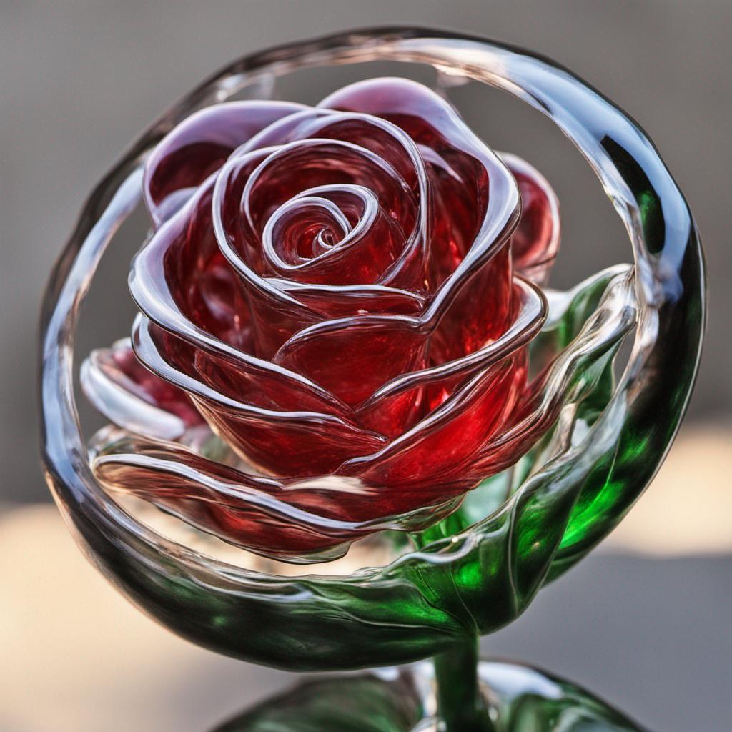 Glass Red Rose! by GaicaPenny640 on DeviantArt