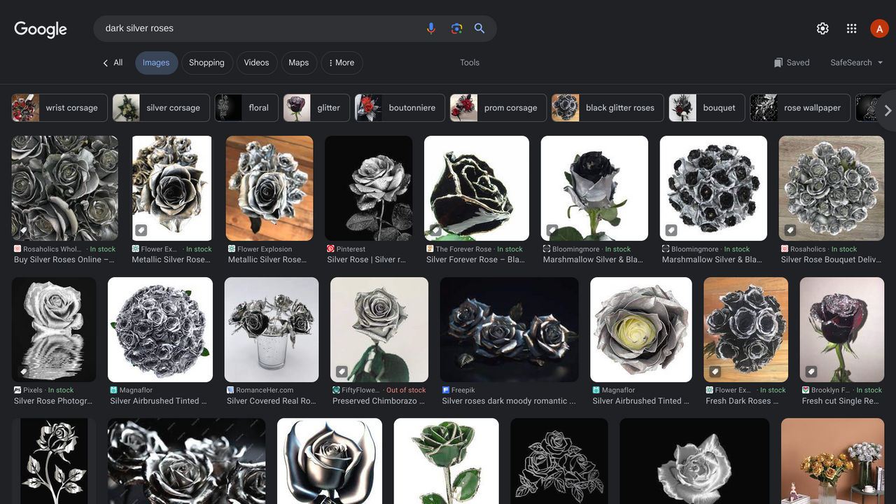 Dark Silver Roses! by GaicaPenny640 on DeviantArt