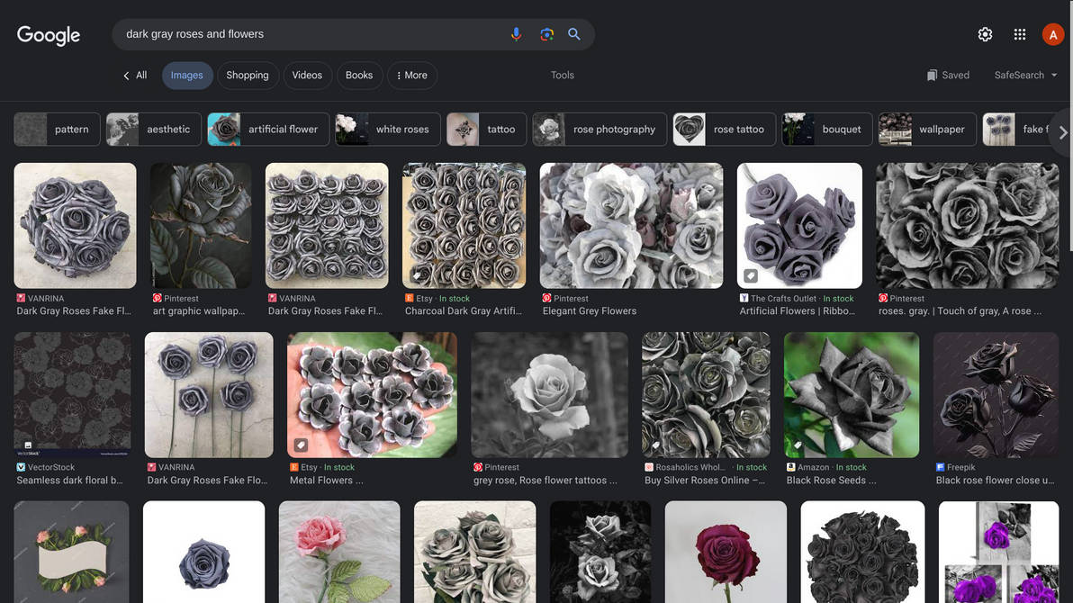 Dark Gray Roses And Flowers! by GaicaPenny640 on DeviantArt