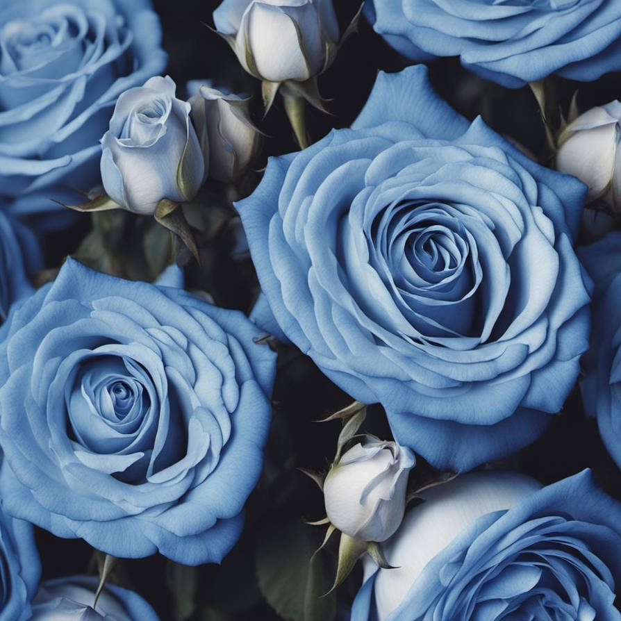 Beautiful And Pretty Blue Roses And Flowers by GaicaPenny640 on DeviantArt