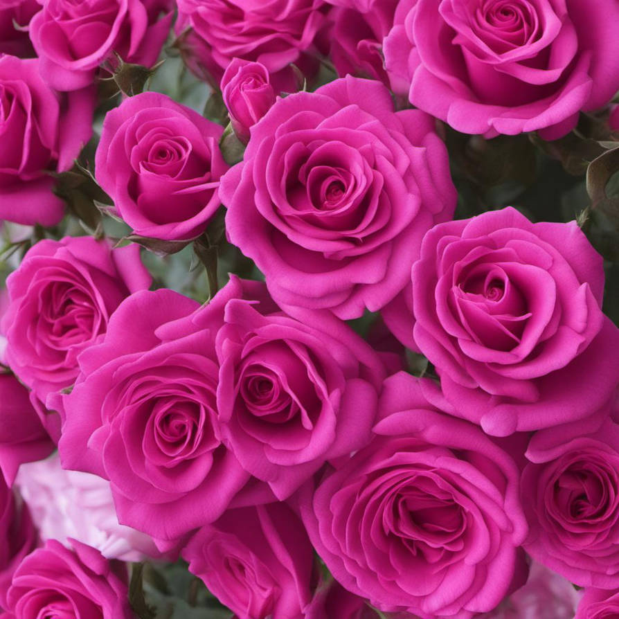 Deep Magenta Roses Beautiful And Pretty Magenta Roses And Flowers by GaicaPenny640 on ...