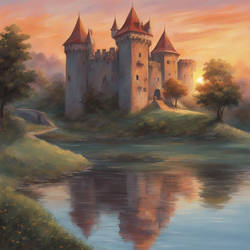 Sunset And Sunrise Castle 