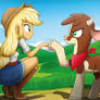 .:Human Pony n' Cow:.