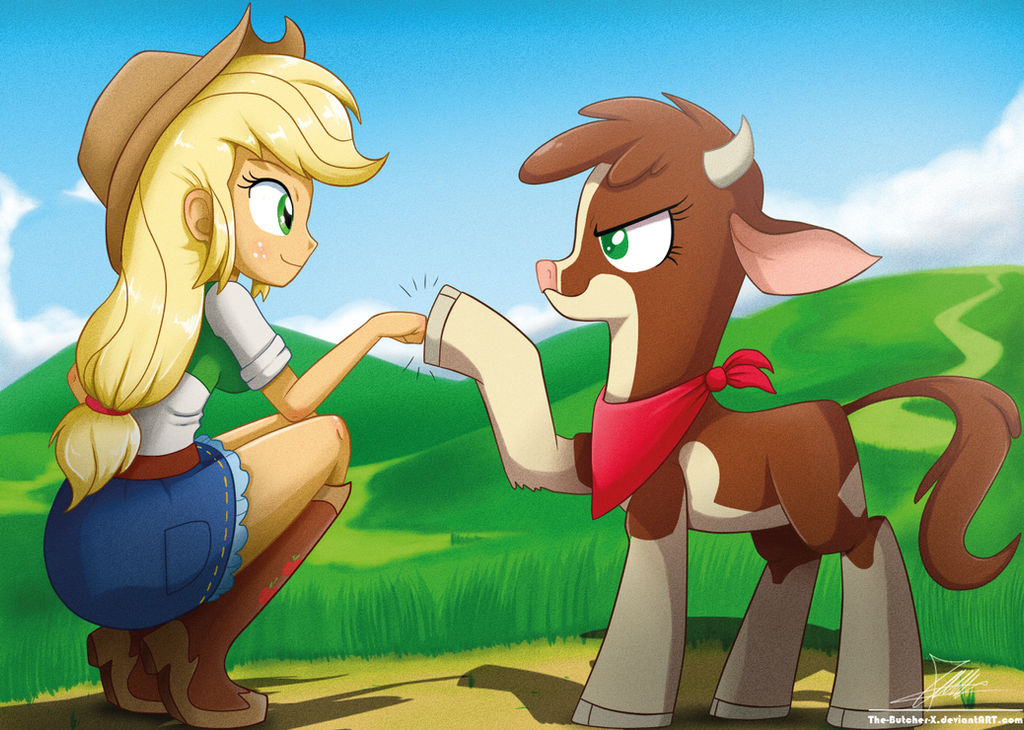 .:Human Pony n' Cow:.