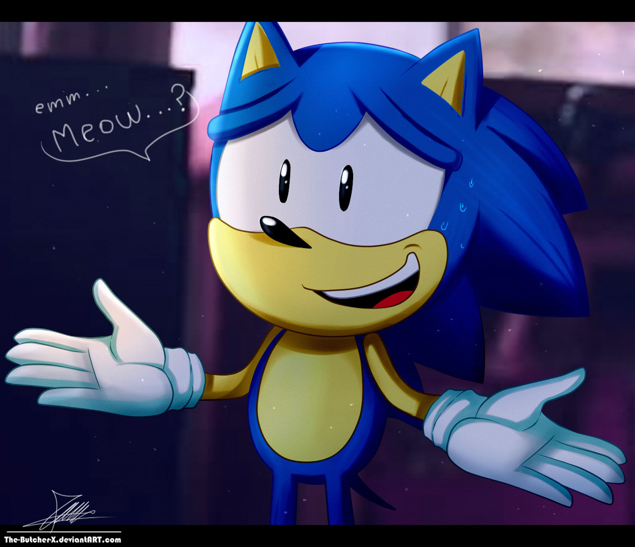 Sonic The Hedgehog Movie Meow Movie Wallpaper