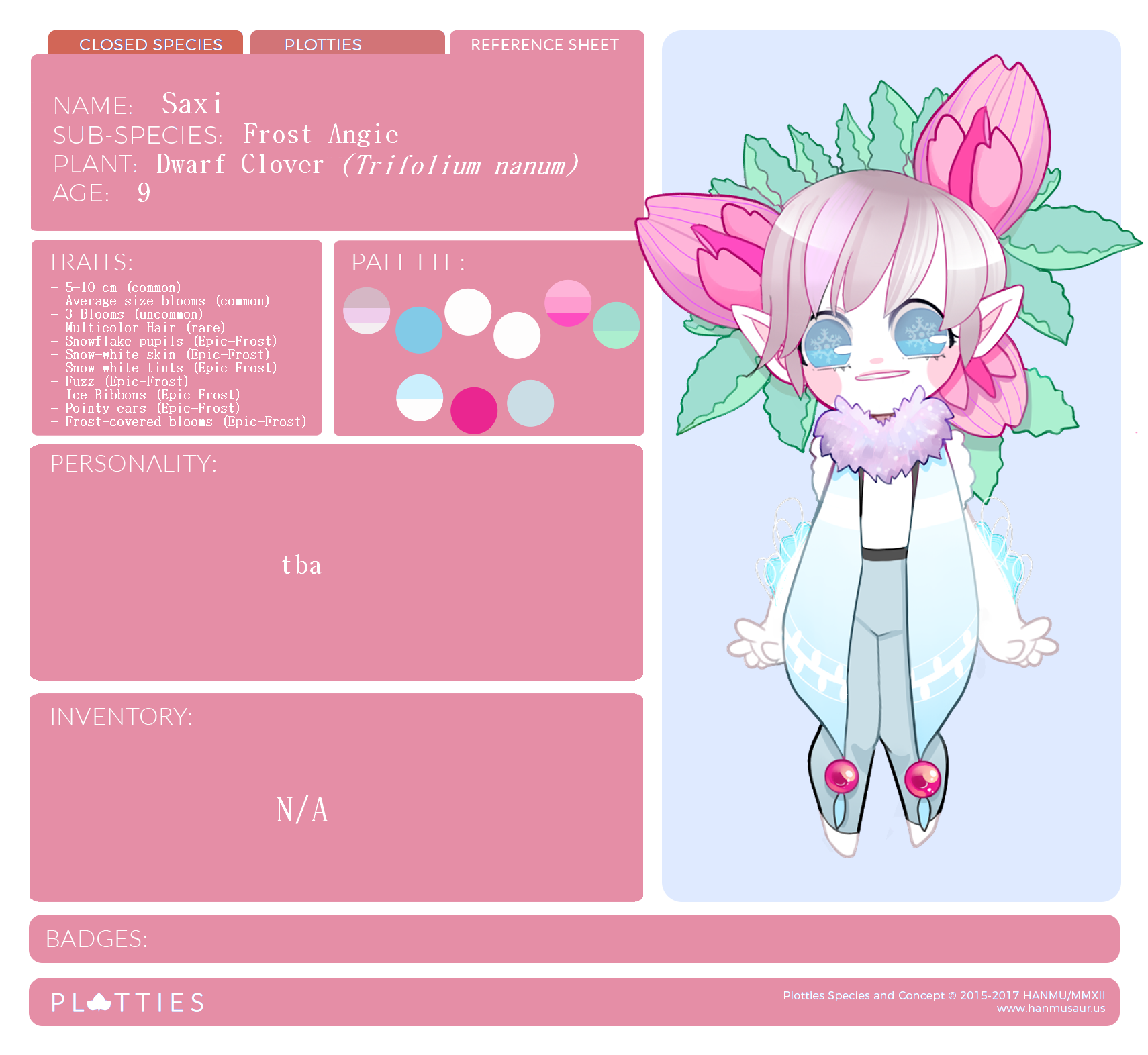 [Plottie] Saxi reference sheet