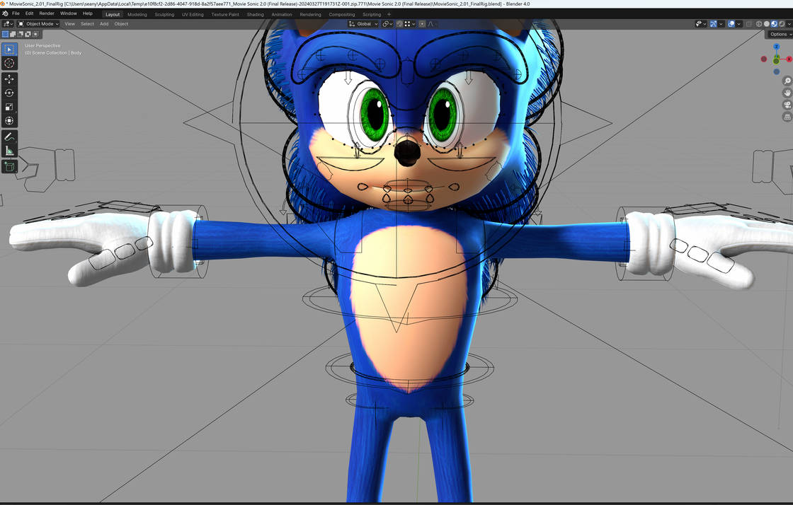 Deviantart Sonic Rig Speeding to Theaters - Sonic Movie Render #1 by dannythecool123 on ...