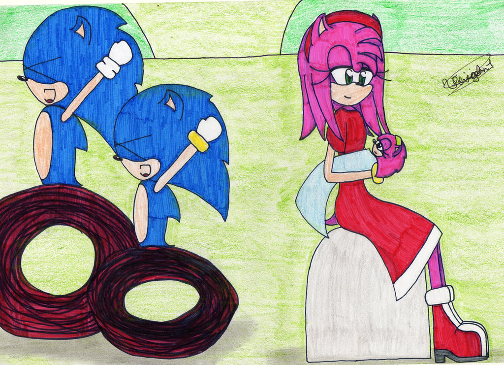 The Family of Sonic and Amy by vivienleigh1 on DeviantArt