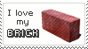 I love my brick by Japanfanzz