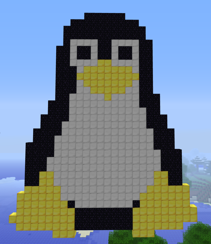 Minecraft Linux Mascot Tux By Exit1 On Deviantart Minecraft Linux Mascot Tux By Exit1 On Deviantart