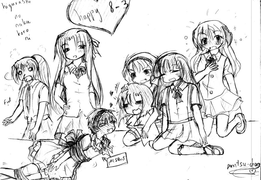 Higurashi fanart by mewmew95 on DeviantArt