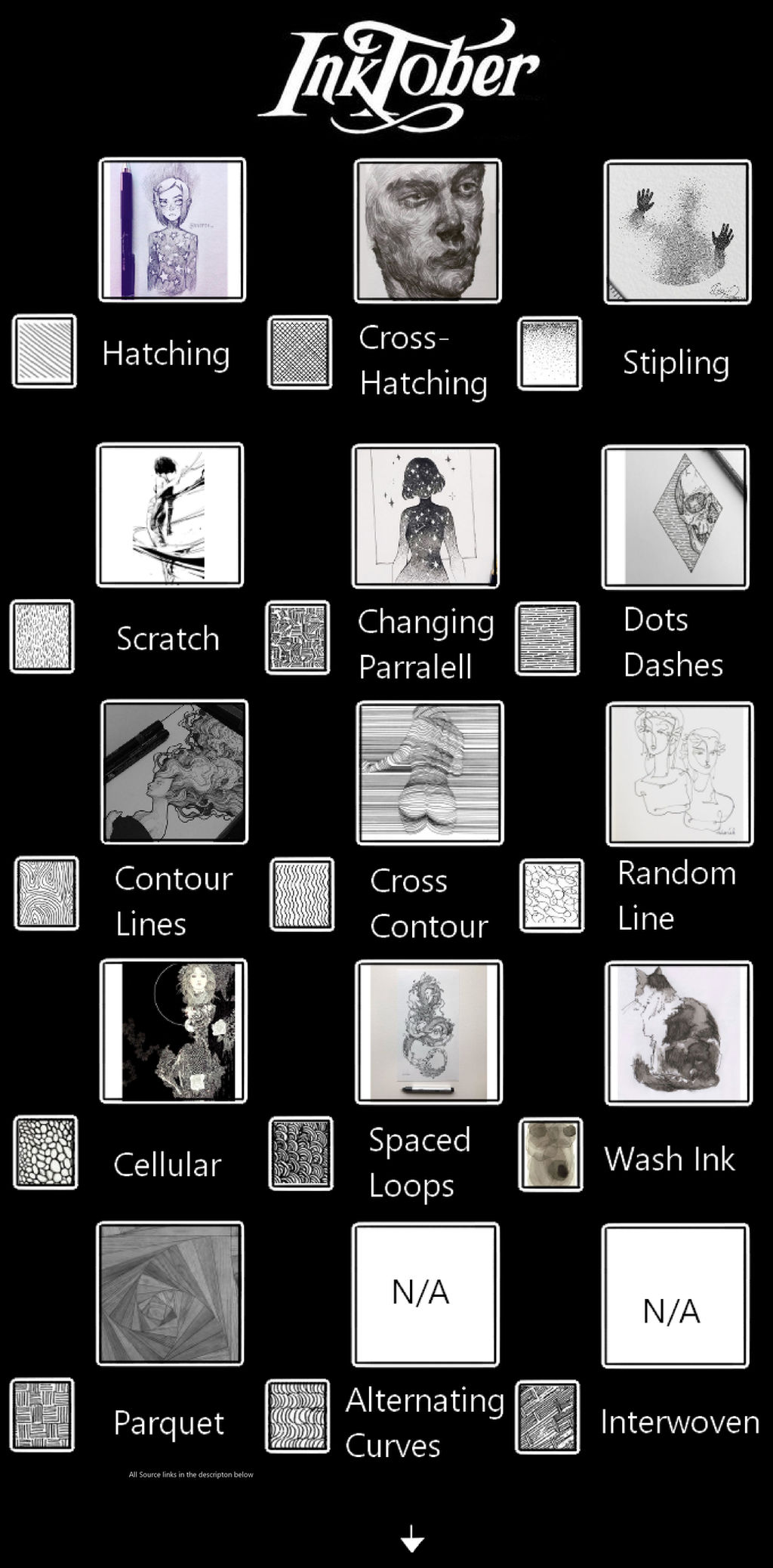 Deal Inktober Examples Inktober Techniques Examples by Midorigirl36 on DeviantArt