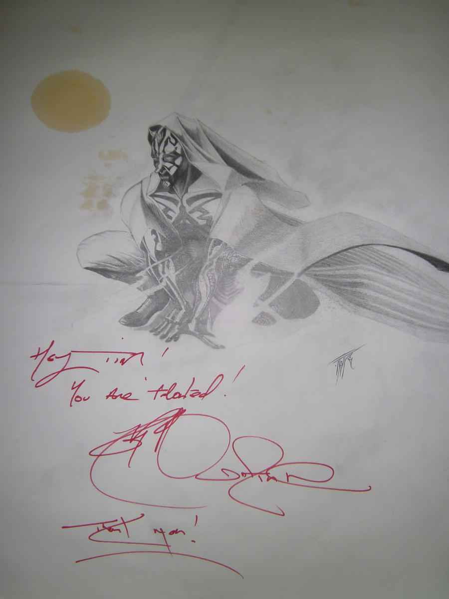 Darth Maul Original Ray Park's signature