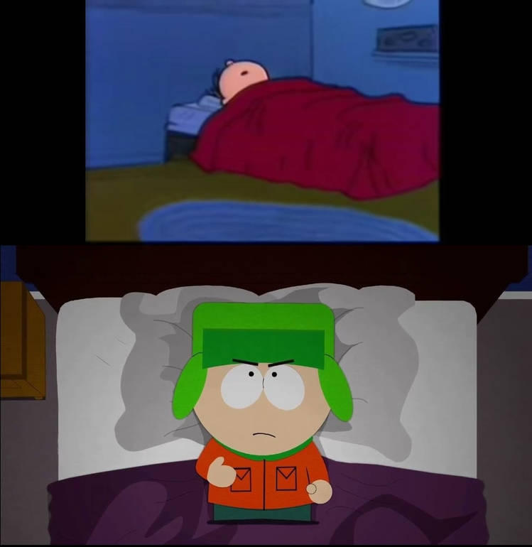 Linus Awake Kyle Broflovski Watches Linus Sleeping by stacey16 on DeviantArt