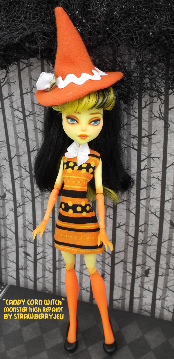 Candy Corn Witch - Monster High Repaint