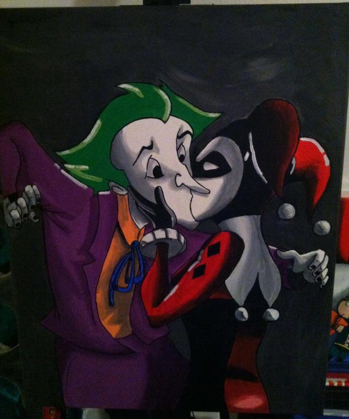joker and harley kiss by evilmastermindmrj on DeviantArt