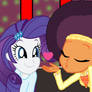 Rarity Loves Saffron's Air Kisses