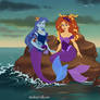 Adagio x Trixie as Mermaids