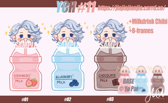 YCH#11 Milkdrink Chibi [Closed]