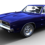 69 Dodge Charger blue
