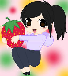 Hugging strawberry