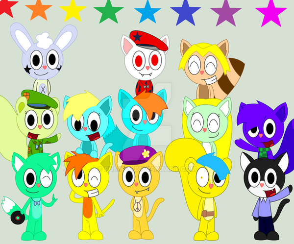 HTF OCs group part 2 (group photo) by Fulin44 on DeviantArt