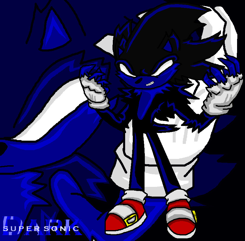 True Dark Sonic (fanart by ss2sonic) : r/SonicTheHedgehog