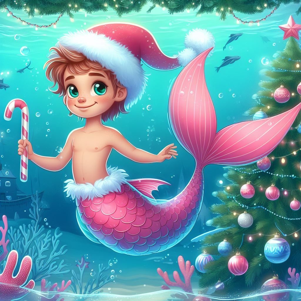 merboy christmas 3 by ben243 on DeviantArt