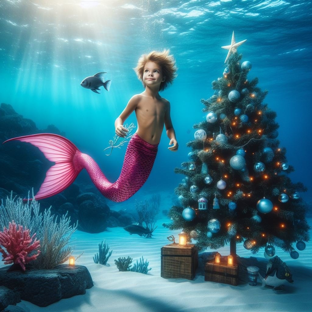 merboy christmas 5 by ben243 on DeviantArt