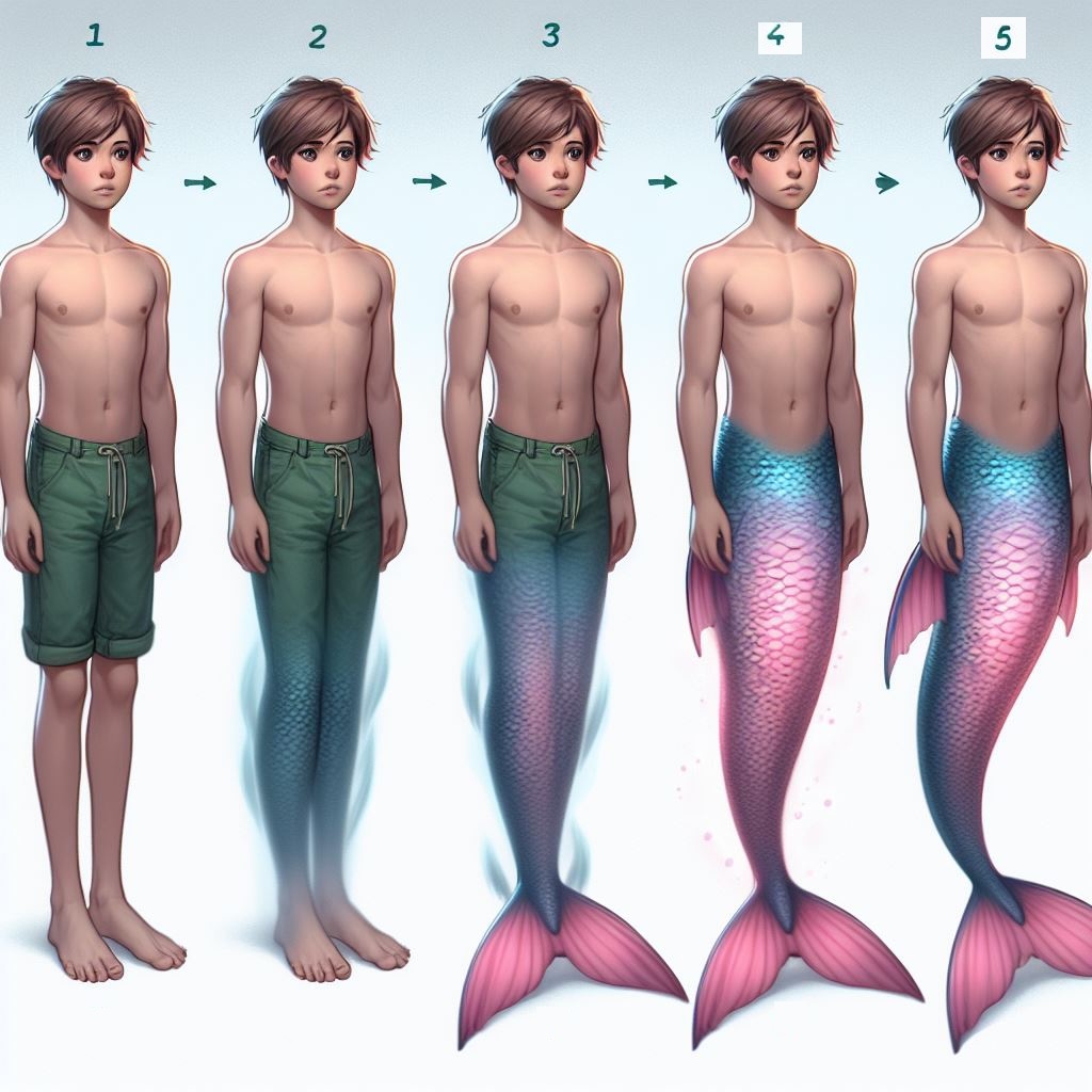 Merboy Octopus merboy transformation 2 by ben243 on DeviantArt