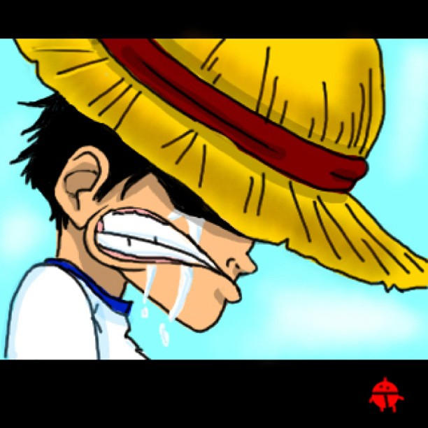 Luffy Crying by ThamerG on DeviantArt