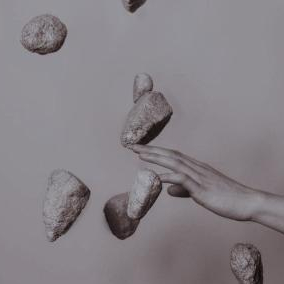 levitating rocks aesthetic gray brown square by TisDesca on DeviantArt