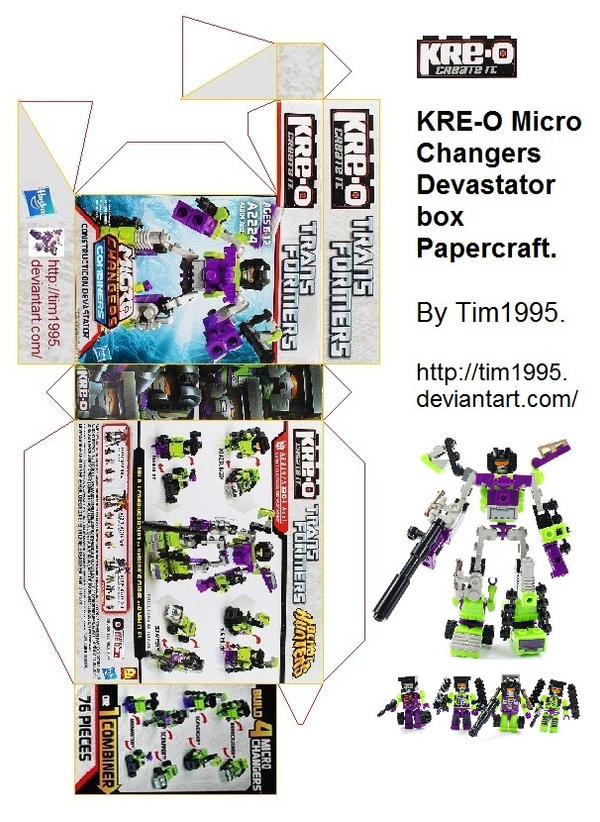 KRE-O Devastator box Papercraft