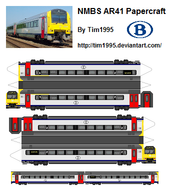 Papercraft Thalys AR41 Papercraft by Tim1995 on DeviantArt