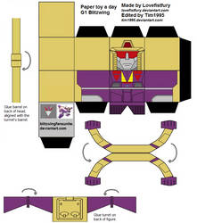 Paper toy a day Blitzwing V.2