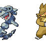 Custom Sprites: Aggworm and Sayajin Ursaring