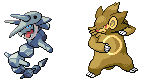 Custom Sprites: Aggworm and Sayajin Ursaring